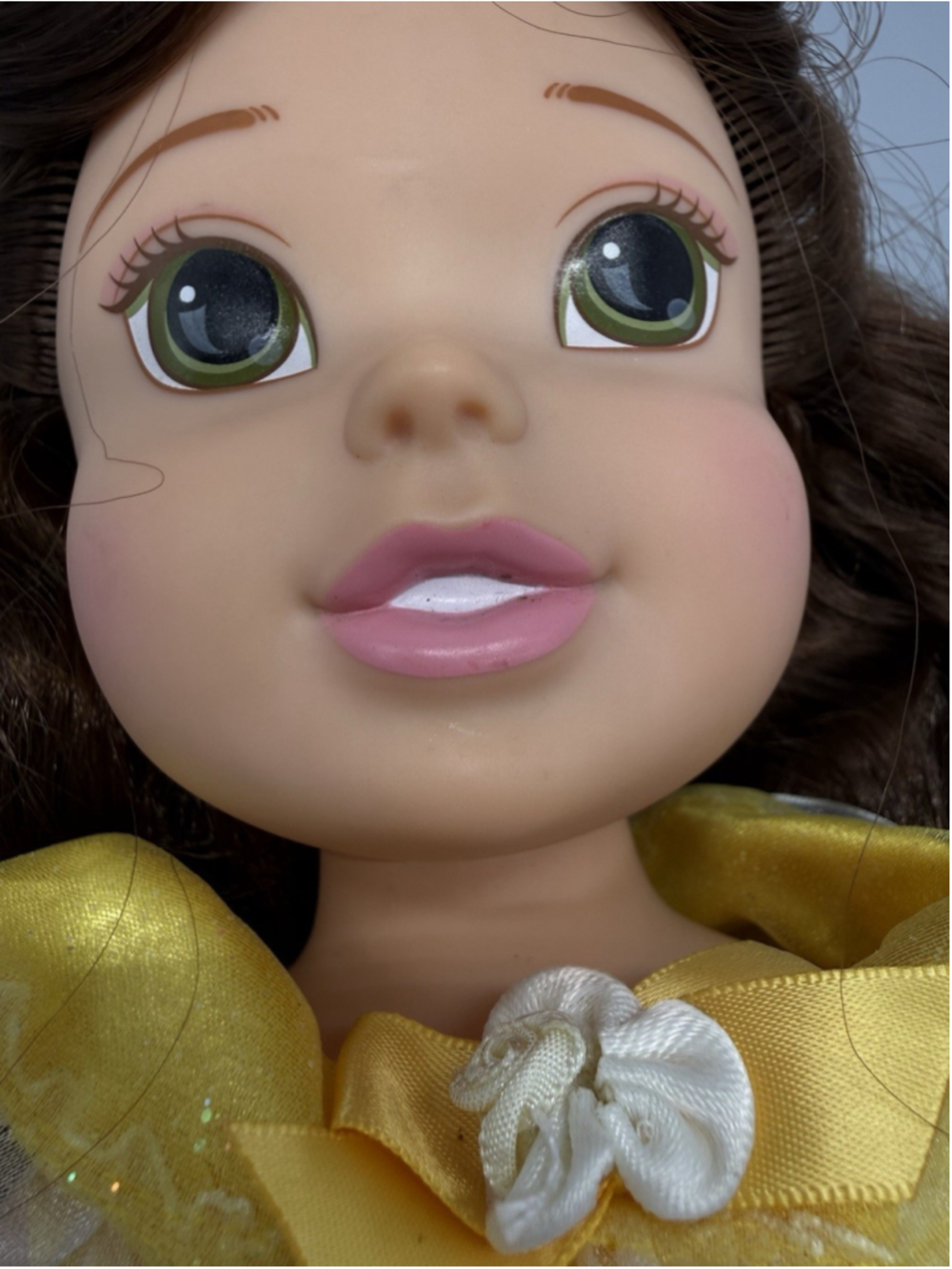 Belle My First Princess Beauty Beast Disney Doll 14" Yellow Dress Hair Tiara - Picture 4 of 8